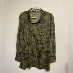 Paper Tee Olive Camouflage Shirt